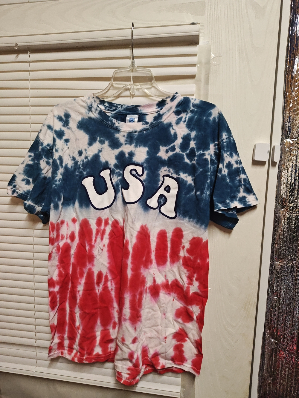 Colortone USA Tie-Dye Tee in Blue and White